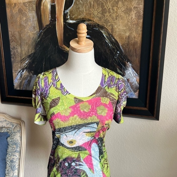 NWT Custo Barcelona Print Top Size S - Picture 6 of 9